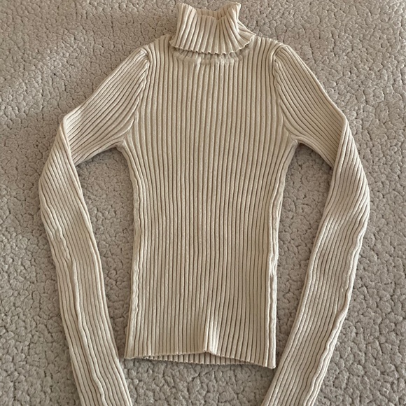 ASOS Roll Knit Sweater in Fine Knit Rib - Picture 4 of 8